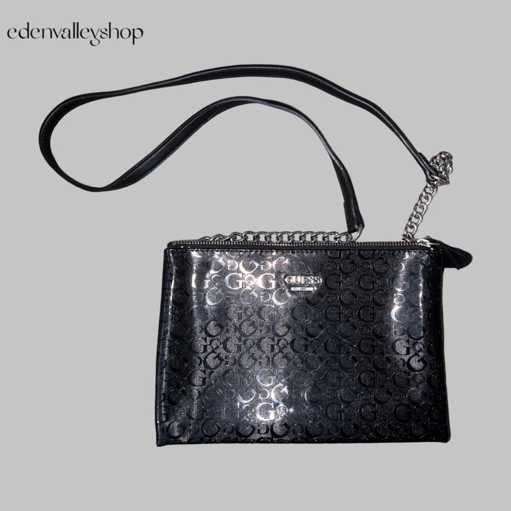 Guess Chain Crossbody Bag - Black 👜